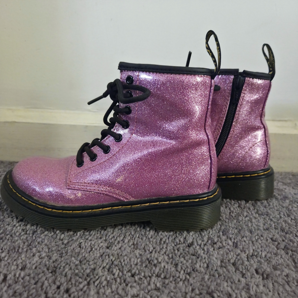 Glittery Pink Kids Boots